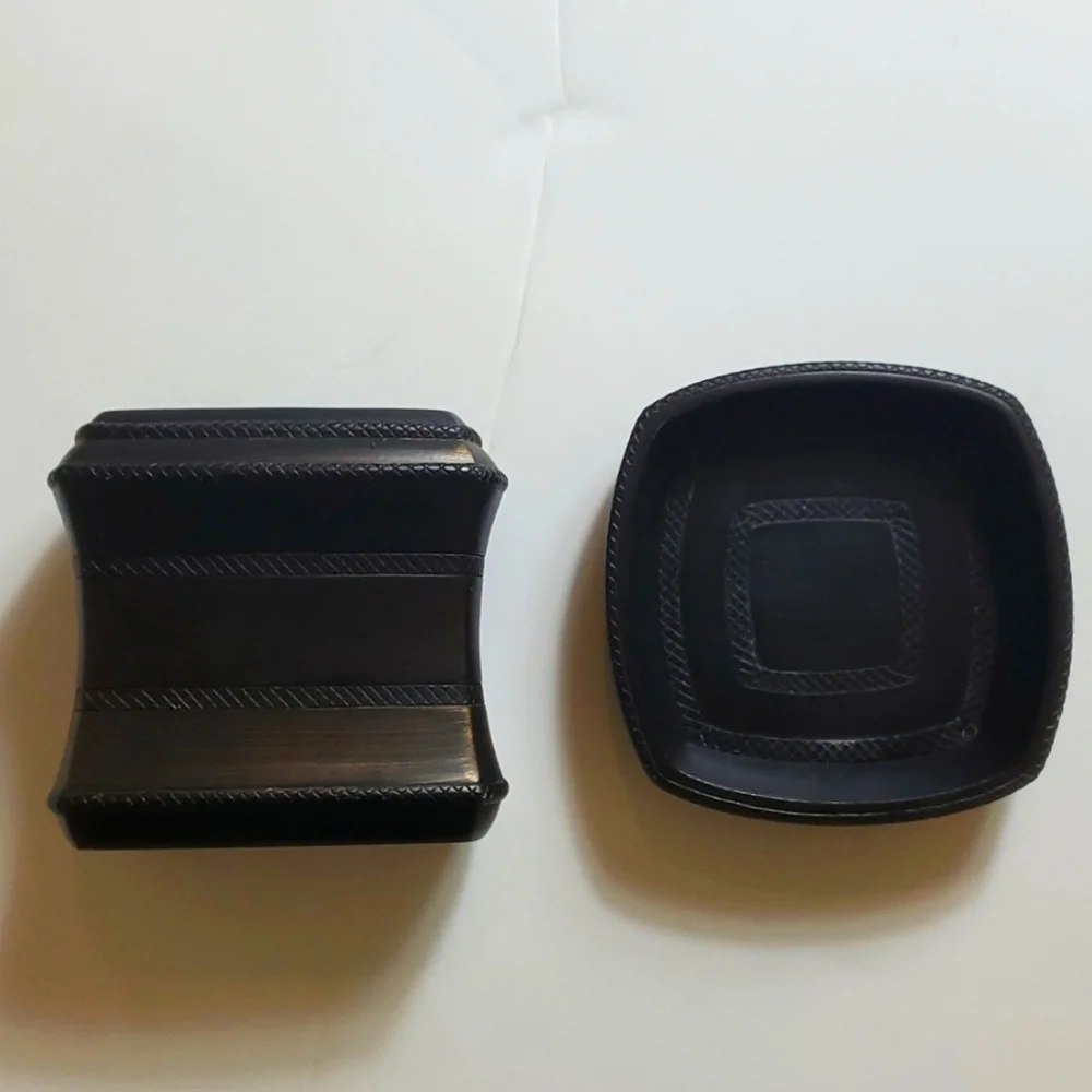 Brushed copper and brown bathroom set